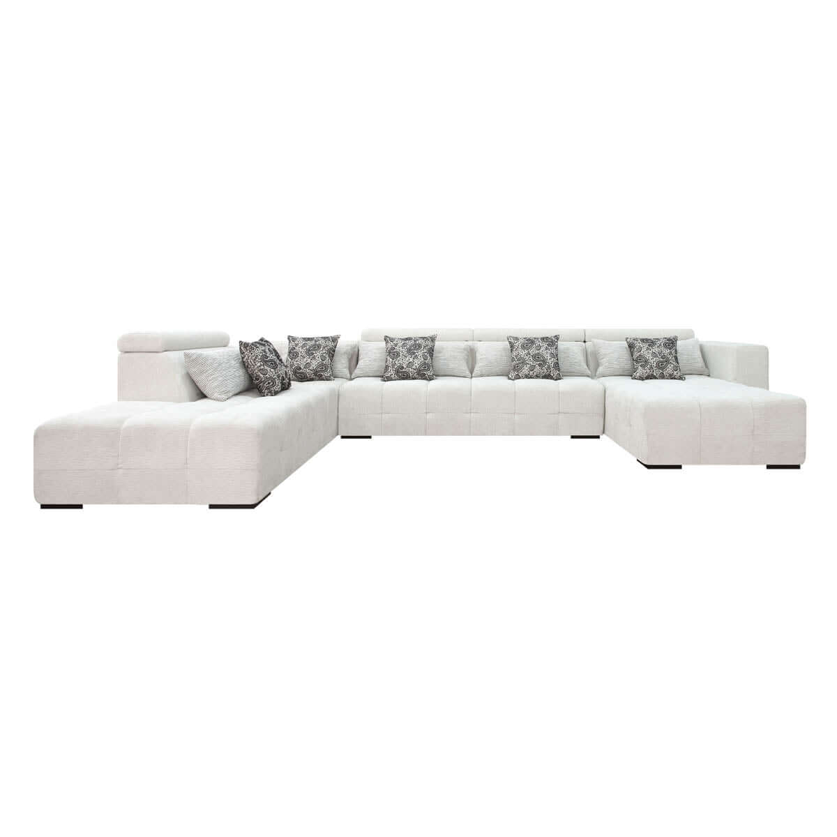 sofa u shape with movable headrest furniture di indonesia