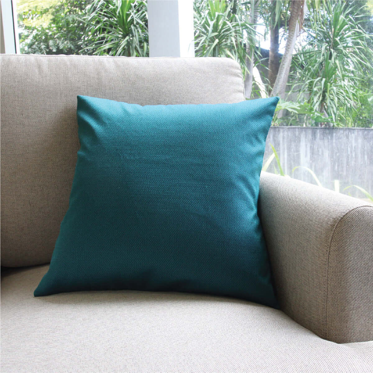 Rainbow Pine Green Cushion Cover