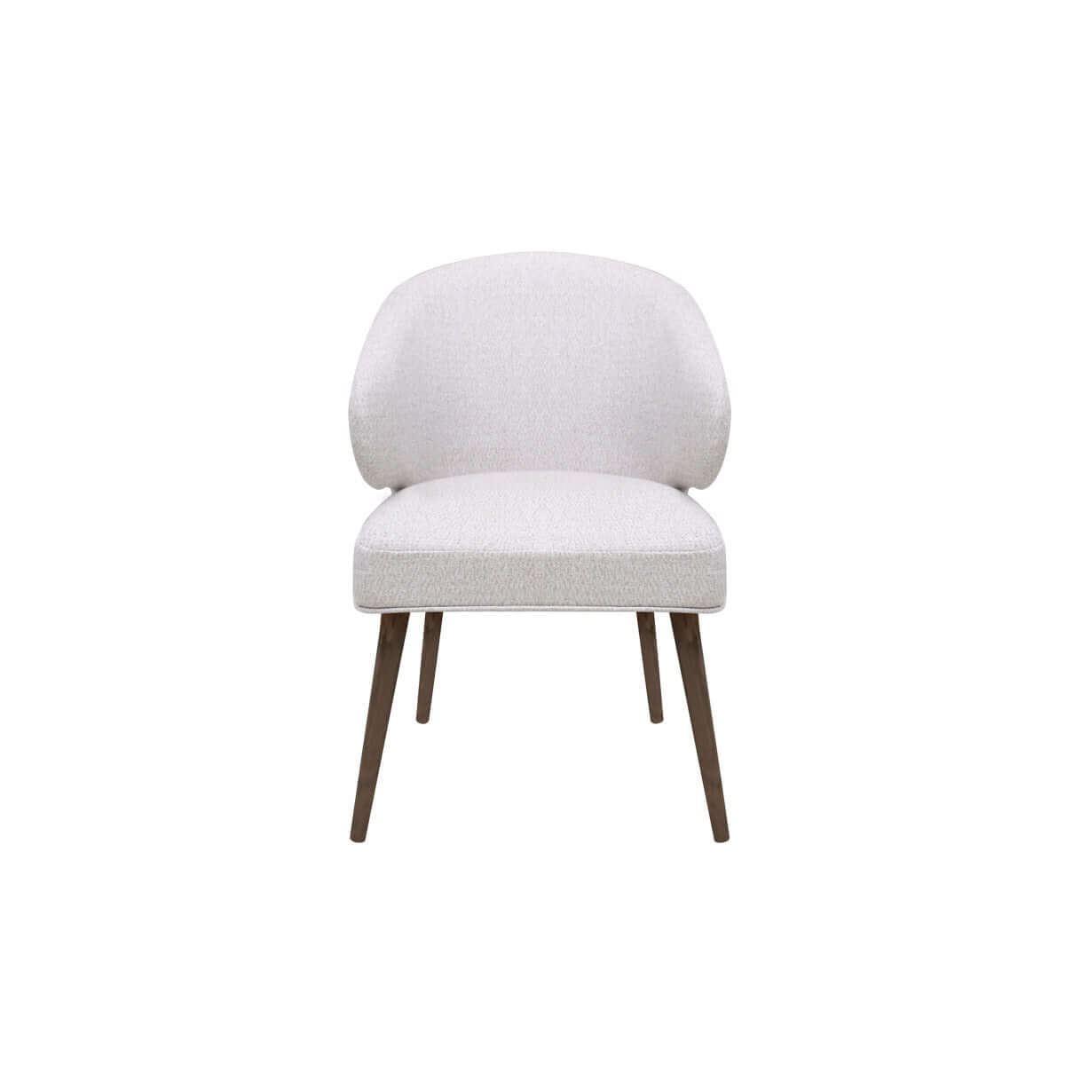 indonesia online furniture - dining chair with curved, lower backrest