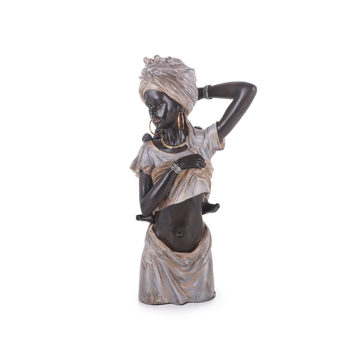 Nile Mother And Child - A Figurine | Vinoti Living