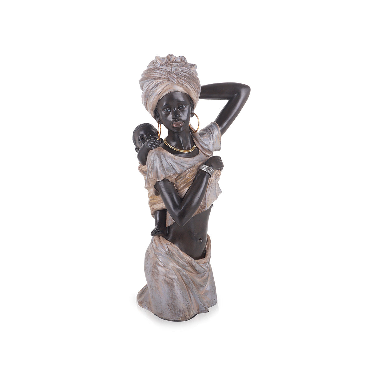 Nile Mother And Child - A Figurine | Vinoti Living