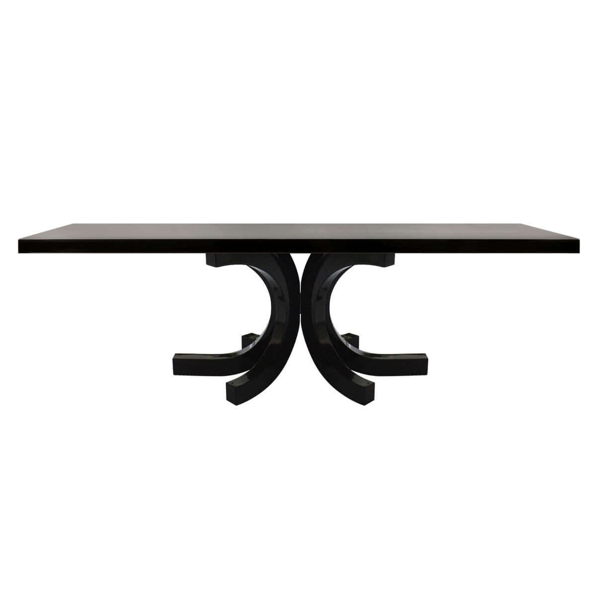 furniture online indonesia - glossy rectangular dining table