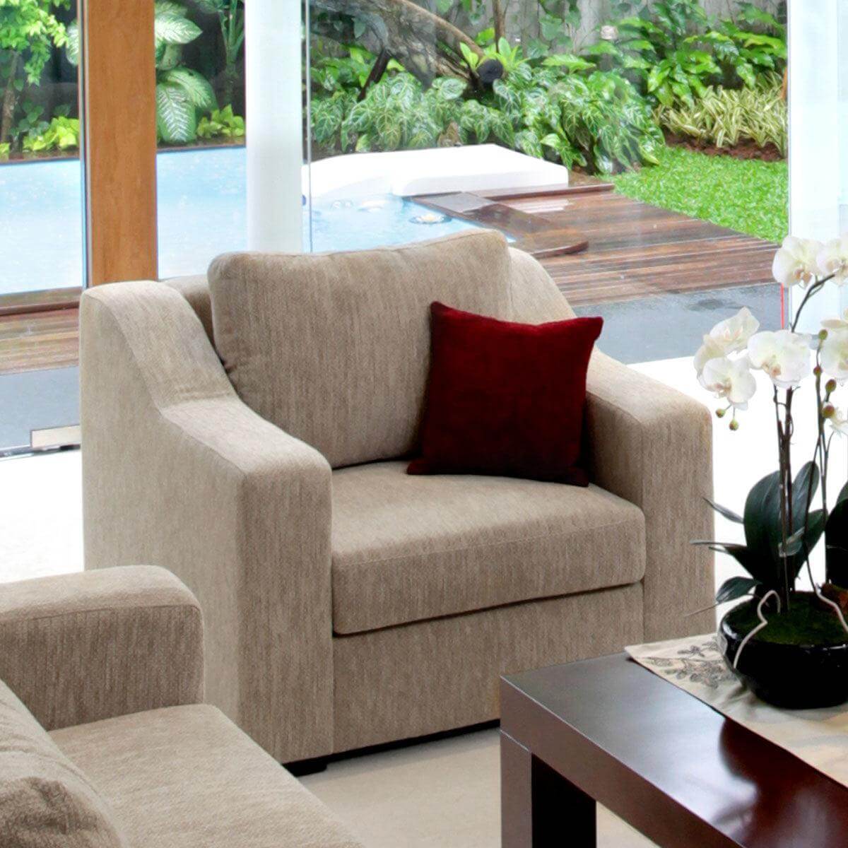 Presidio one seat sofa with prestigious accent arm furniture