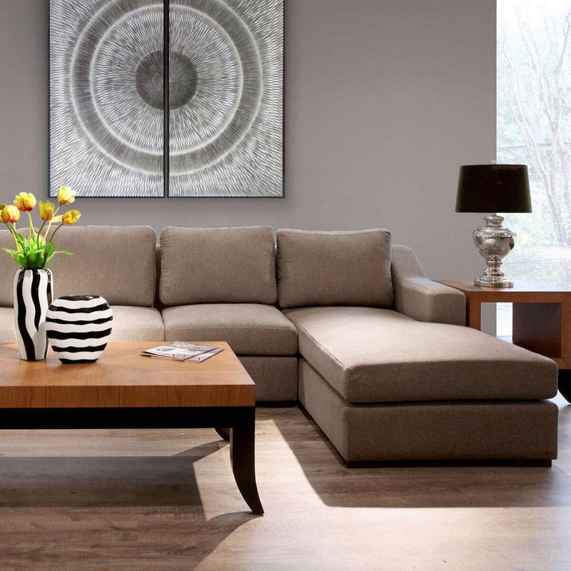 Presidio l shape three seat sofa with prestigious accent accent arm furniture