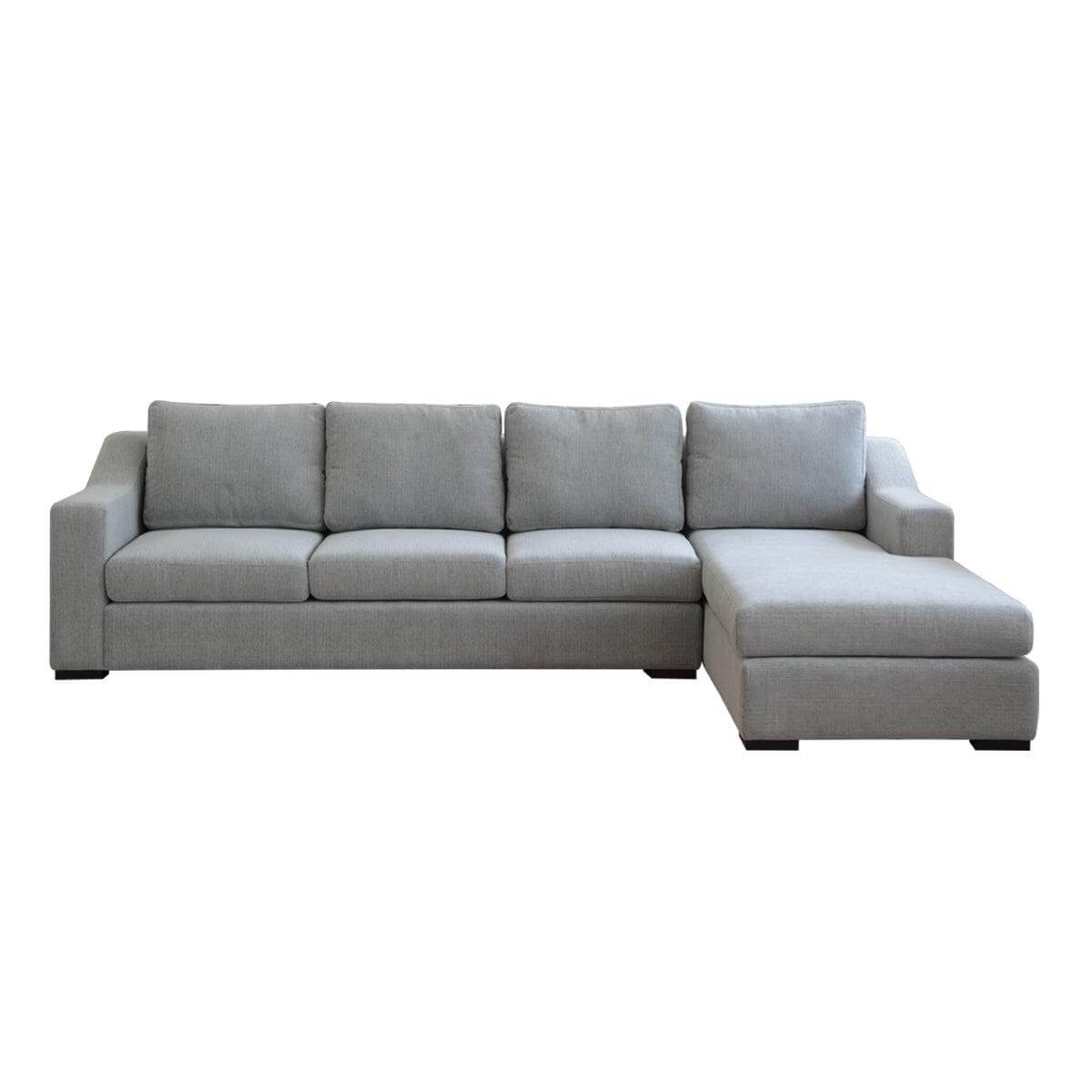 Presidio l shape three seat sofa with prestigious accent arm furniture