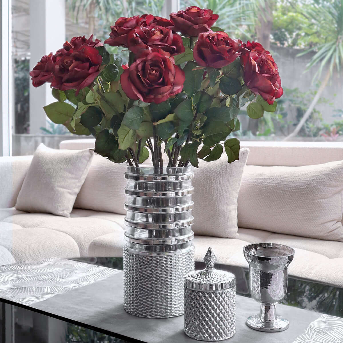 Single Rose - Red - Flowers | Vinoti Living