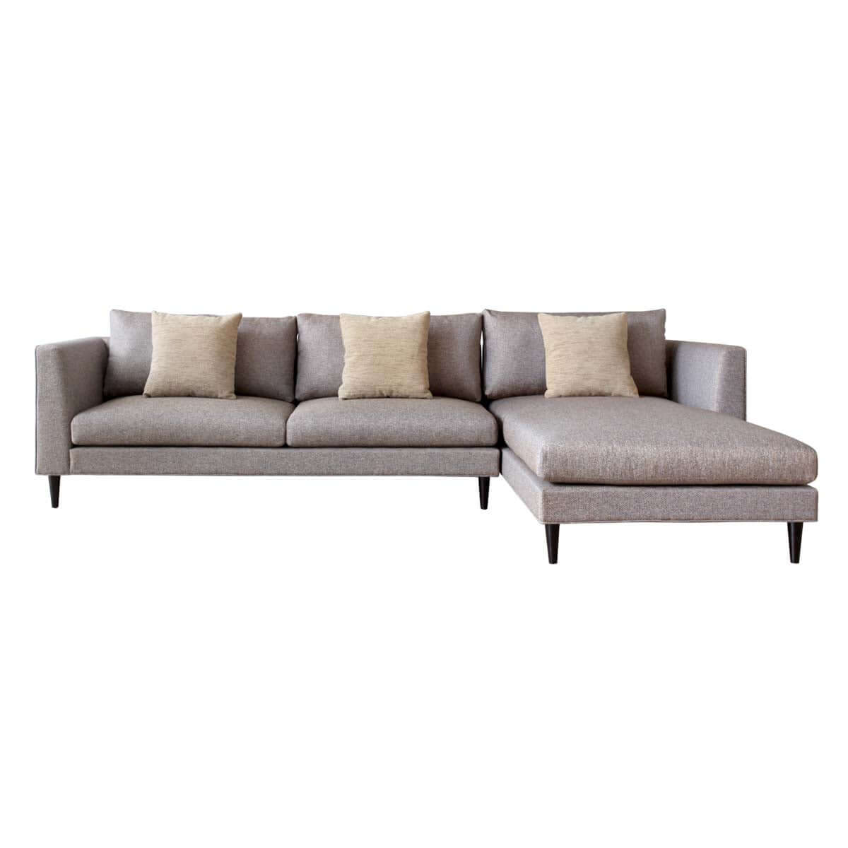 Slimline L-shape 3-seat sofa, simple and chic sofa