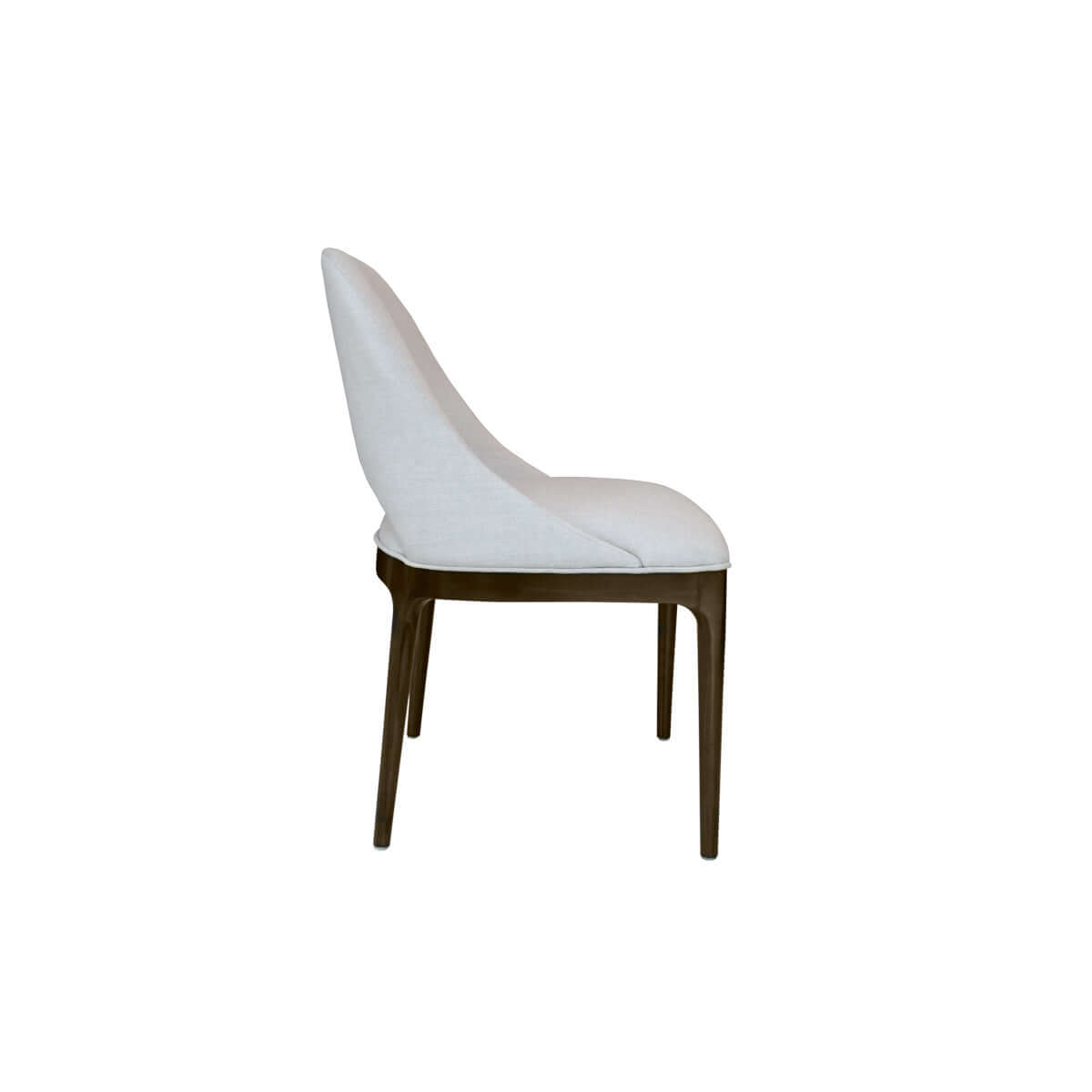 a slim and chic dining chair from the slimline collection side view