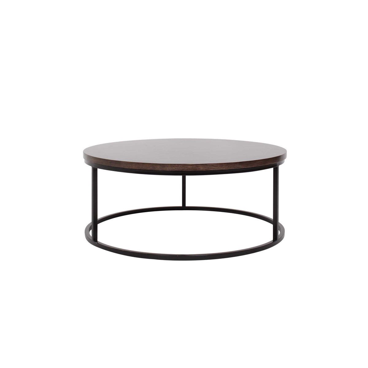 slim and chic silhouete round coffee table