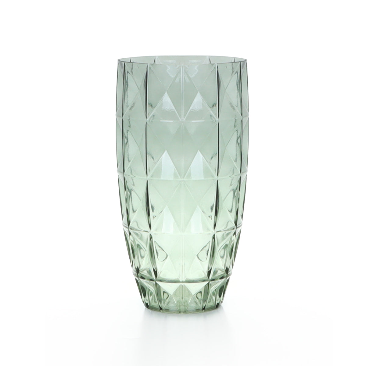 Shalimar Faceted Vase Green - Vases & Centerpieces | Vinoti Living
