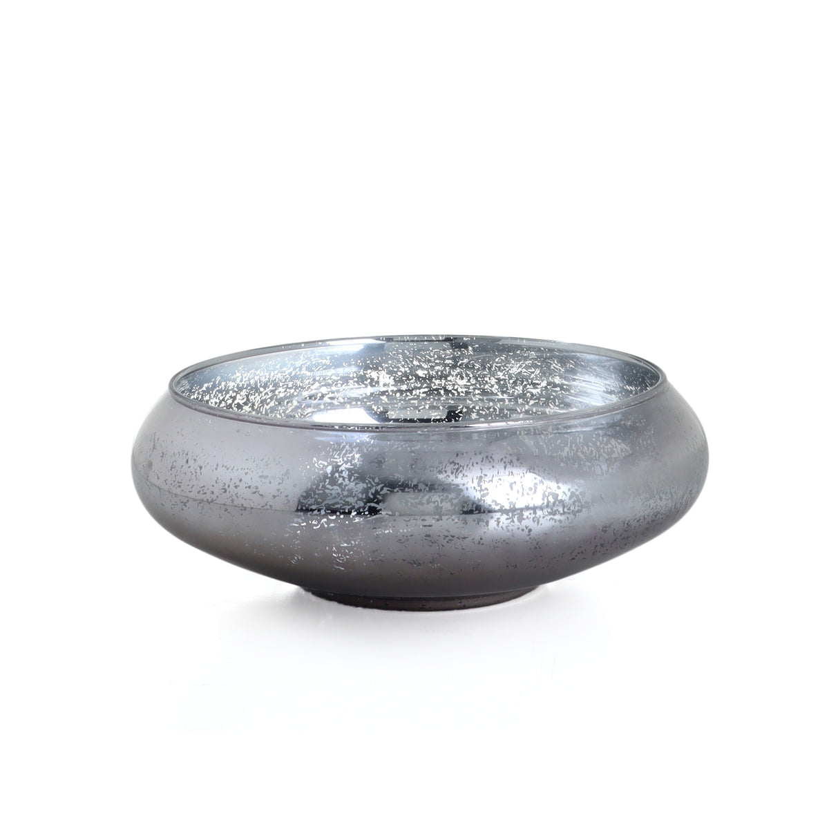 Moon Round Large Silver Bowl | Vinoti Living