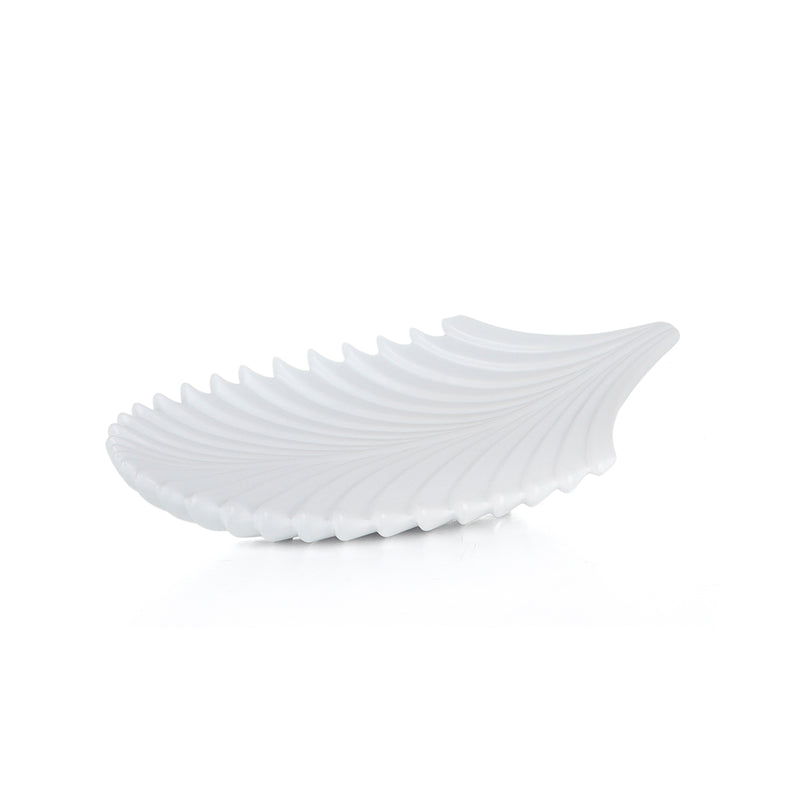 Sanibel Feather White - Tray | Vinoti Living